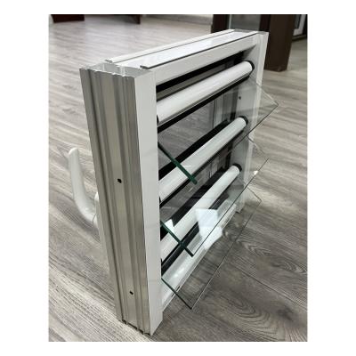 Customizable Aluminum Glass Louver Window with Adjustable Ventilation