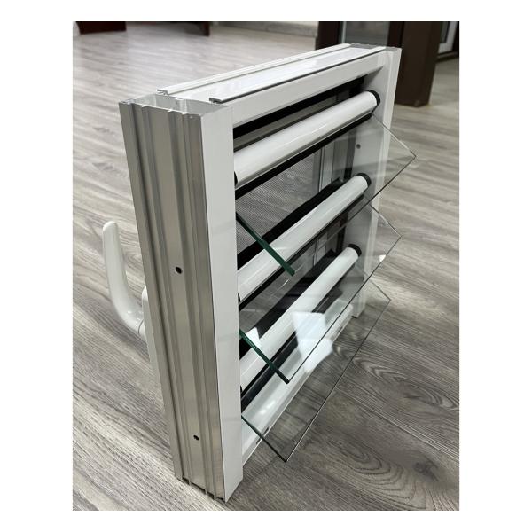 Customizable Aluminum Glass Louver Window with Adjustable Ventilation