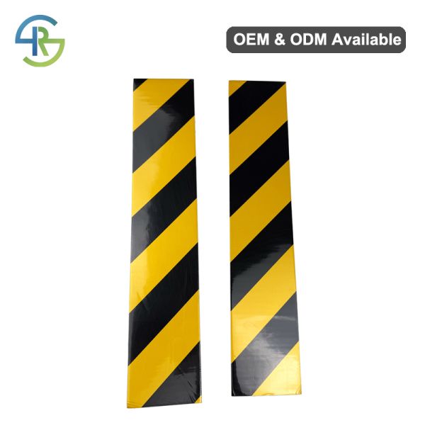 Black Yellow Parking Garage Bumper Guard High Visibility Garage Wall Guard