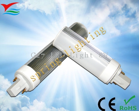 High brightness 180 degree / AC85 - 265V / 8W / G24 LED ball bulbs Ce & RoHs approval