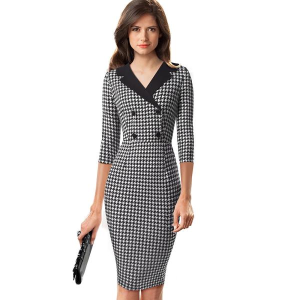 Do vestido longo do lápis de MIDI da luva dos vestidos ocasionais das mulheres formais de Bodycon fabricantes feitos sob encomenda China do vestuário
