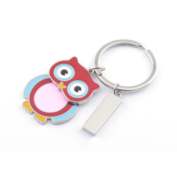 Silk Screen Printing Engraved Metal Keychains Engraved Silver Key Ring