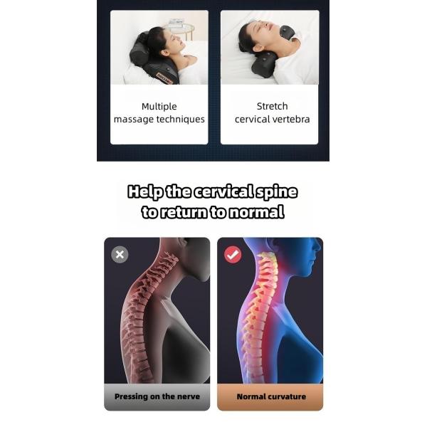 2023 Home Electric Neck Cushion Shiatsu Back Massager with Heat Function and Customized Logo Availabled Massage Pillow