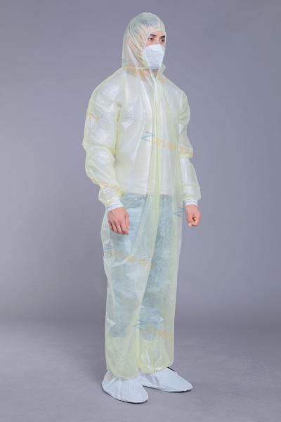 Breathable 37GSM Disposable PPE Coveralls With Hood