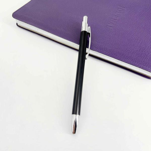 Wholesale Advertising Press Logo Ball Pen 1.0mm Colorful Retractable Ballpoint Pen