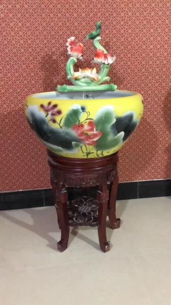 Aquariums Accessories Lotus Pattern CCC Koi Fish bowl