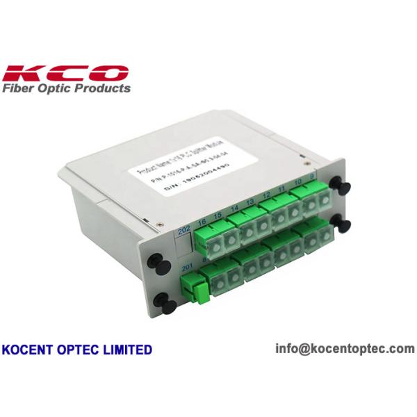 High Reliability 1x16 Fiber Optic Splitter LGX Module for 19'' Patch Panel with 0.3m Length