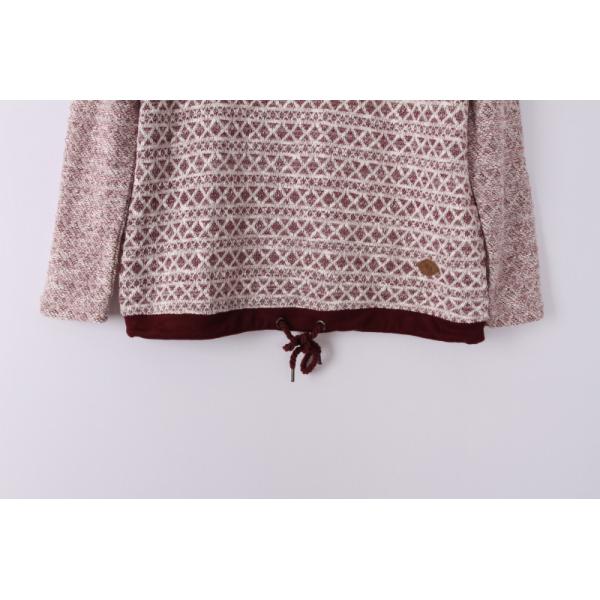 Burgundy Terry Cloth Sweatshirt Womens 53% Cotton 47% Polyester