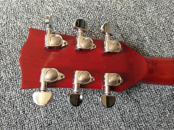 Left hand Acoustic guitar Cherry Sunburst hummingbird Acoustic Guitar+Factory customization