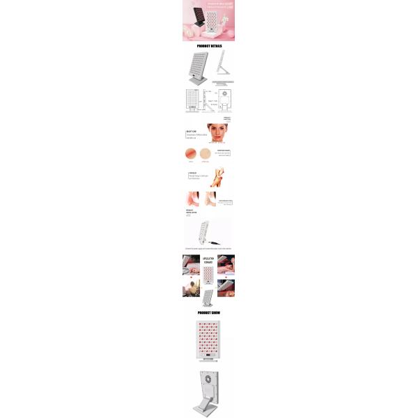 Red light treatment panel face and body, 850 and 660nm infrared light treatment equipment - red light treatment for body