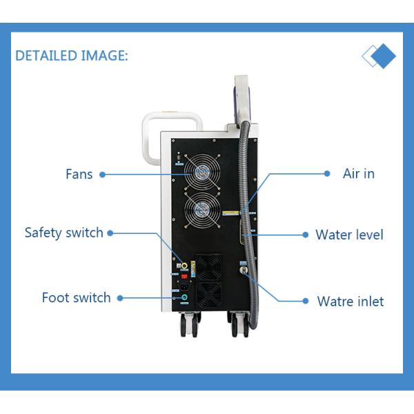 Portable 755nm Pigment Removal Q Switched Nd Yag Laser Tattoo Removal Machine with CE