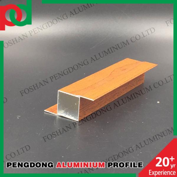 6061 Wood Finish Aluminium Profiles Door Frame Extrusion For Hotel Villa
