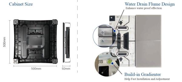 Die-cast Aluminum Load Bearing  2200kg Interactive LED Floor Display Solutions