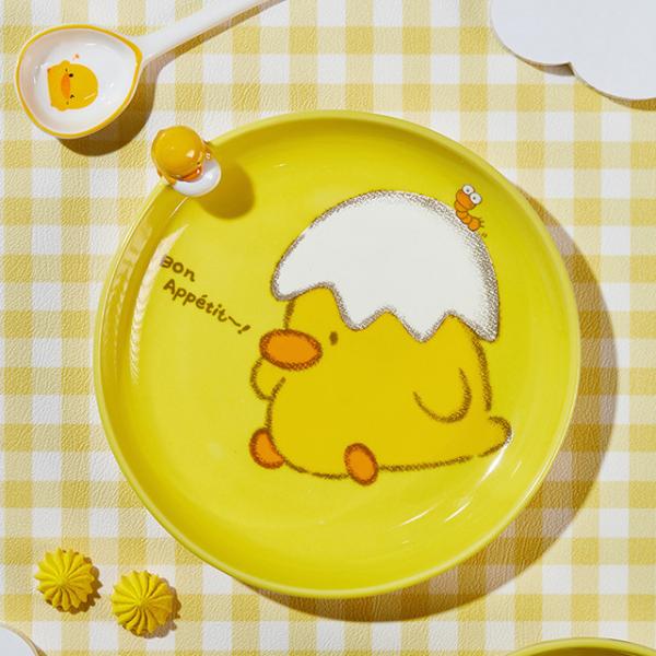 Ready To Ship In Stock Ceramic Tableware Wedding Gifts Plate Set For Home Restaurant Round Flat Fruit Vegetable Plate
