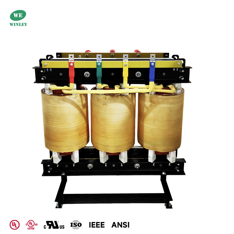 225kVA Three Phase Dry Type Transformer 4160V to 480Y/277V Outdoor NEMA 3R DOE2016 Efficiency