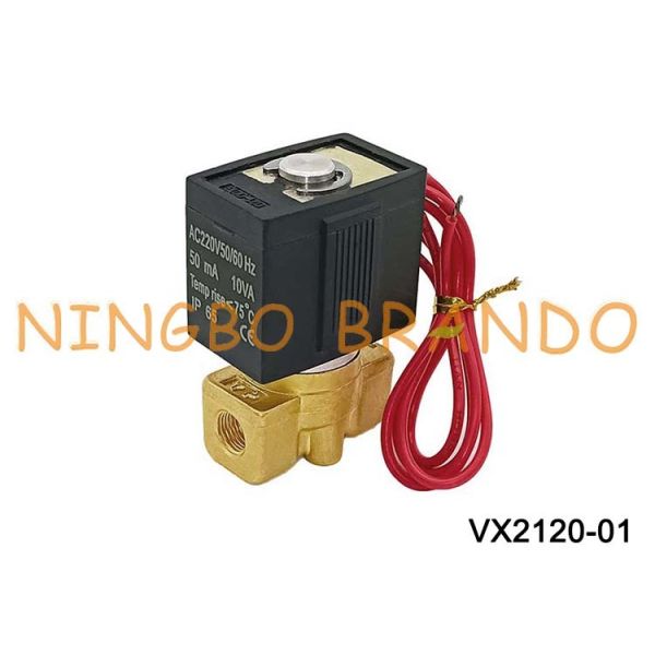 SMC Type VX2120-01 Direct Operated 2 Way Solenoid Valve 1/8'' AC220V DC24V