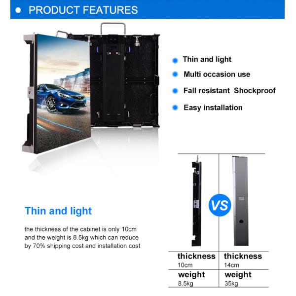 SMD Rental LED Wall P3mm , Led Stage Background Video Wall Displays