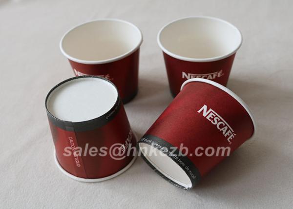 265ml PLA Biodegradable Compostable Paper Cups / insulated paper coffee cups