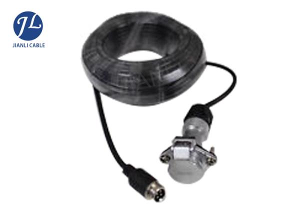 Side View Camera Vision Systems Cable with 7 Pin Metal Lockable Connector 1 Camera