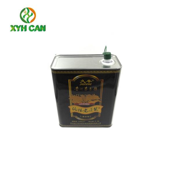 Olive Oil Tin Can do elevado desempenho quadrado da forma que empacota com bujão da garrafa