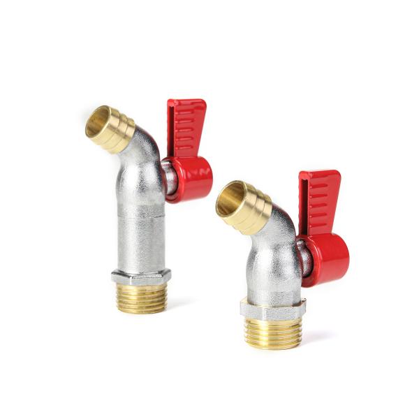 EN331 никель клапана для впуска горючей смеси стандарта 54mm латунный покрытый для домашней кухни