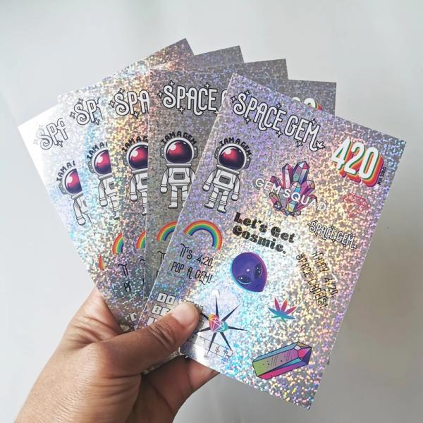 Holographic Vinyl Tamper Seal Stickers