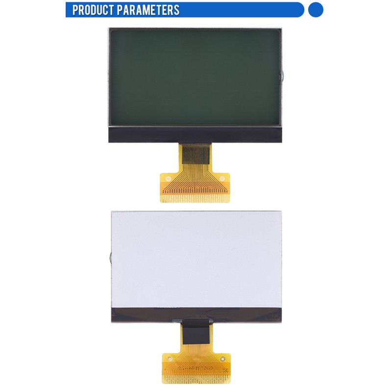COG12864-20 Gray Film I2C \ SPI Module R30 PIN ST7565R Dot Matrix COG LCD Screen