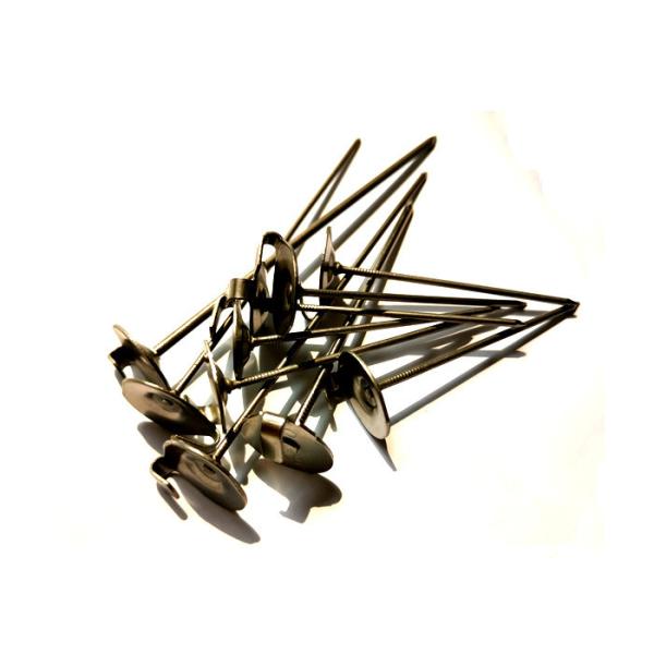 Galvanized Steel Heat Shield Blankets Dome Cap Lacing Anchor Pins