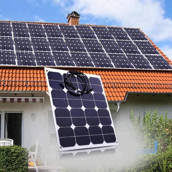 Flexible 18v 50w Solar Panel Curved Soft Thin Film Solar Panel C60 Cell