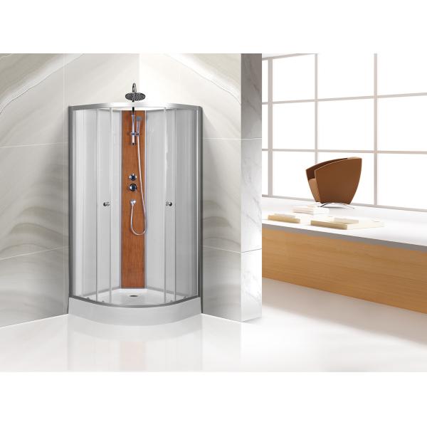 Custom Quadrant Sliding Door Shower Cubicles , Curved Shower Glass Enclosure
