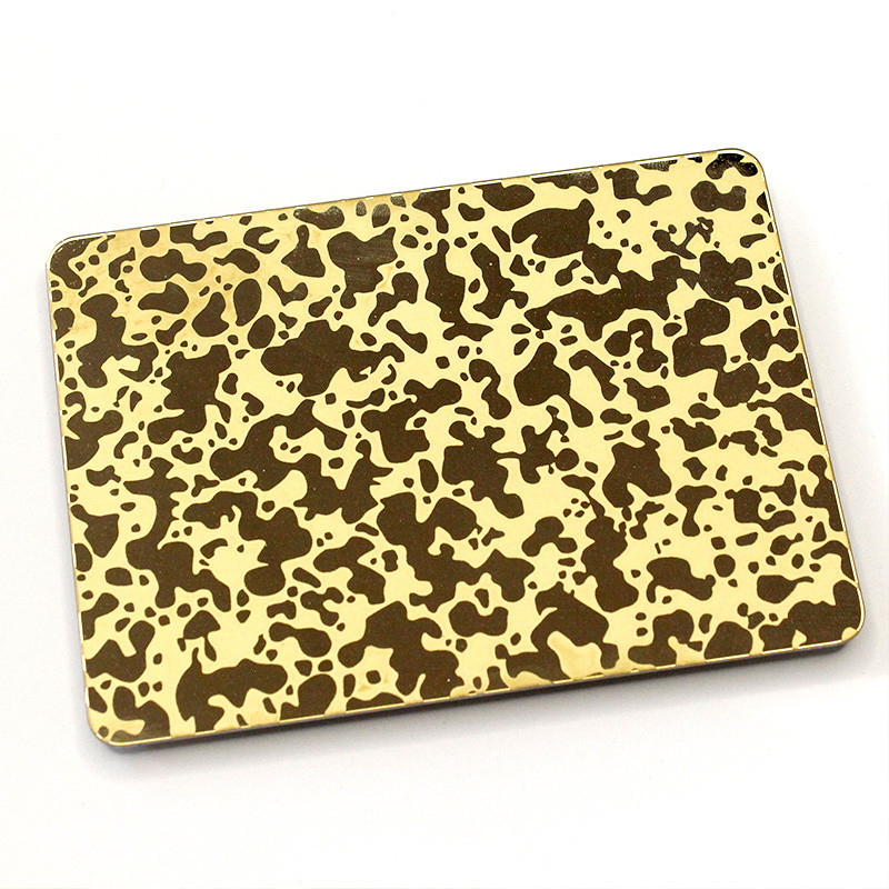 Mirror Etched Stainless Steel Sheet SS Decoration plate 2000mm Width