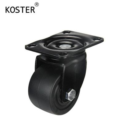 600 kg Roda de Castor Negra de Baixa Gravidade com Rolamento de Roller 2,5 polegadas 3 polegadas Roda de Borracha