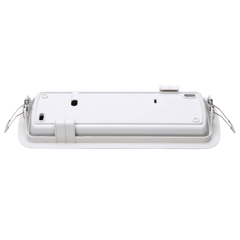Ceiling Recessed LED Emergency Light and Exit Sign Light with Ni-Cd Battery, 3-Year Warranty, and 6500K Cold White LED