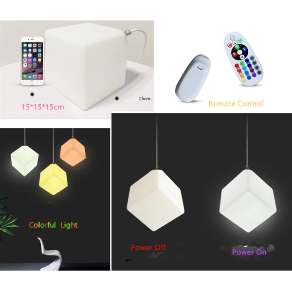 O estilo contemporâneo conduziu o cubo claro para o restaurante/luz conduzida colorida da noite do cubo