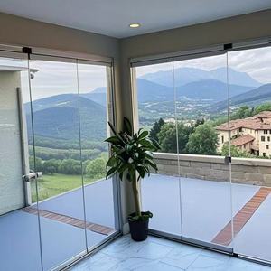 Privacy Folding Windows with Built-In Blinds - No External Shading Needed