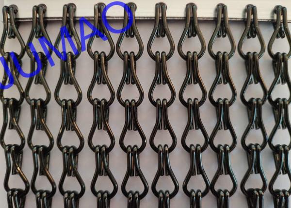 Fly Screen Decorative Metal Curtains Ventilation With Different Colors