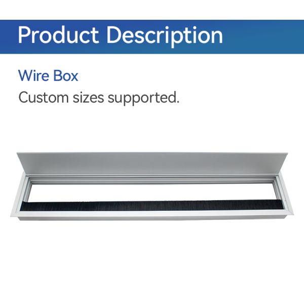 Aluminum Alloy Table Cable Organizer Holder Management Box ROHS Certification