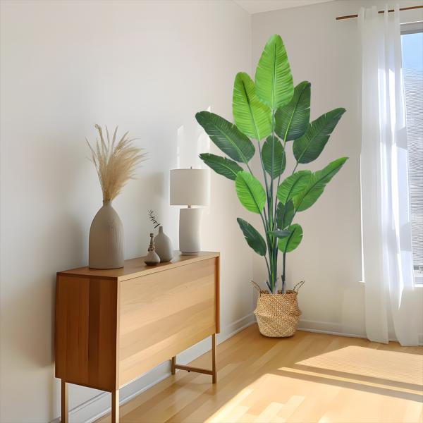 Wholesale 180cm (5.9ft) Artificial House Plants Indoor Bird of Paradise Tree - Model K | Haihong Factory Direct | Large Faux Plants for Home Decor | Low Maintenance