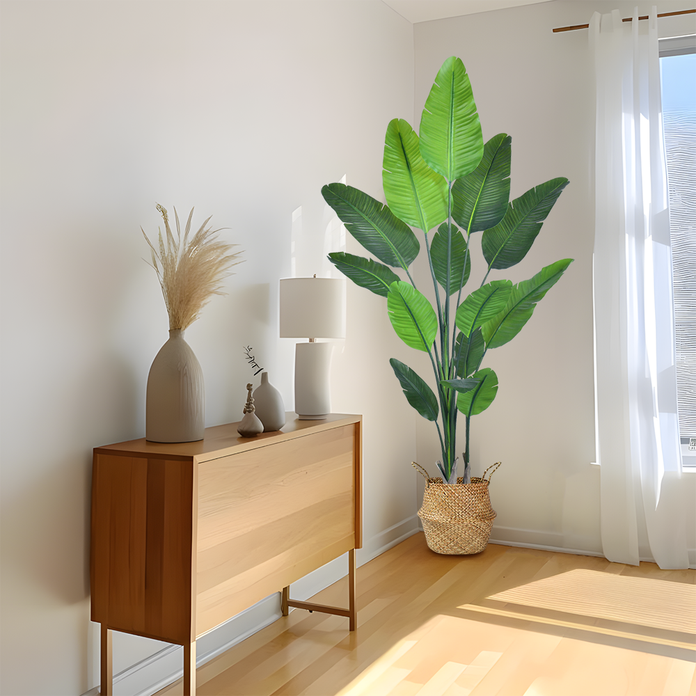 Wholesale 180cm (5.9ft) Artificial House Plants Indoor Bird of Paradise Tree - Model K | Haihong Factory Direct | Large Faux Plants for Home Decor | Low Maintenance