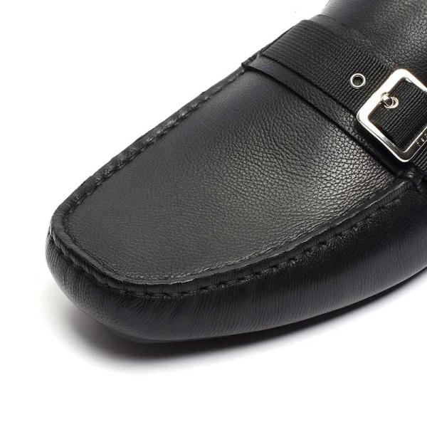 Anti Odor Black Euro 43size Men Genuine Leather Moccasin Cow