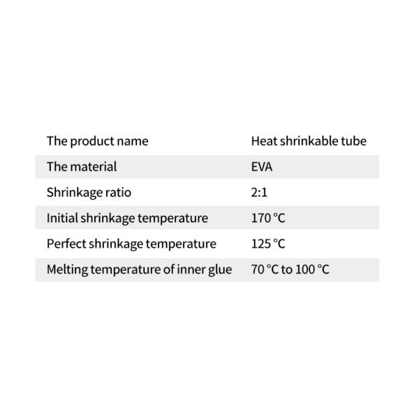 DUWAI 1kV Low Voltage Heat Shrink Insulation Sleeve with High Temperature Resistance & Flame Retardancy