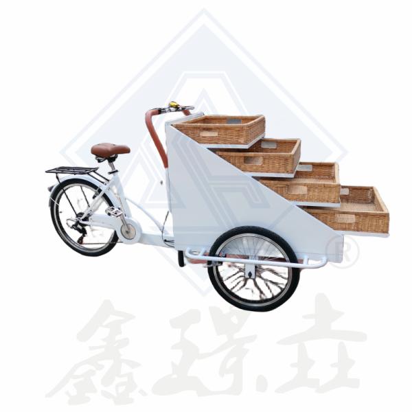 Outdoor Street Snack Bike Food Service Trailer Cart for Vegetable Food Cart Vending