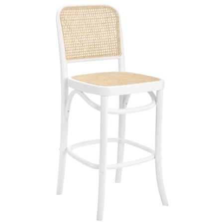 Meubles commerciaux Tabouret de comptoir en bois avec cadre naturel et sans conception pliée