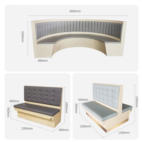 Будочки ресторана круга выполненной на заказ будочки полкруга усаживая нордическая просторная квартира