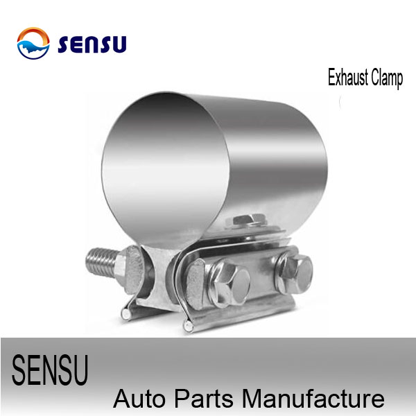 SS201 Automotive Exhaust Pipe Connector Clamp ID 127mm Long Service Life