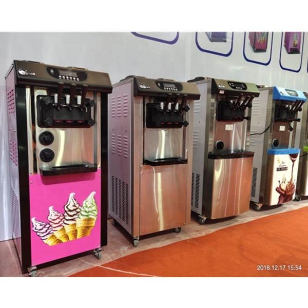 Softy ice cream machine with pre-cooling keep fresh system made of 304 stainless steel