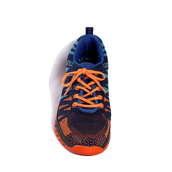 Shengjie Factory Direct Orange Worksite Boots Fly Knitting Sport Ox Tendon Sole High Quality Flywoven Mesh  Safety Shoes