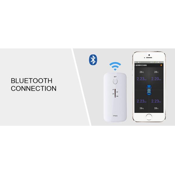 Intelligent Bluetooth Car TPMS 4 External Internal Sensors for Smartphone