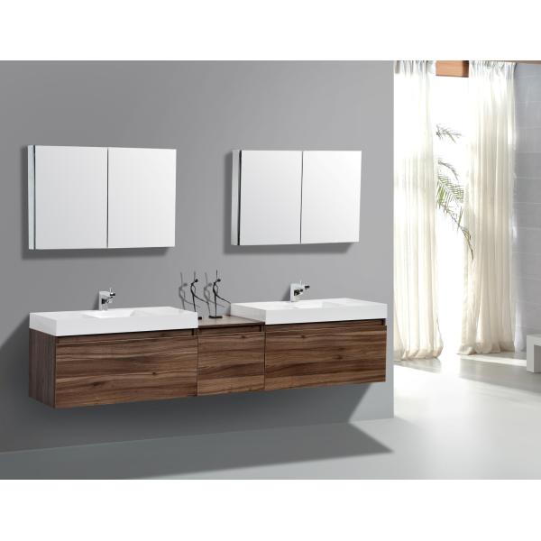 Wall Hanging Prima Vanity Custom Plywood Door White Bathroom Cabinets Granite Countertop