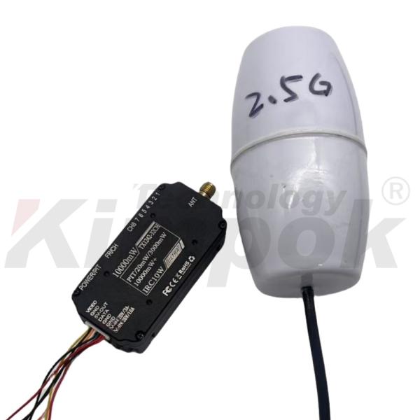 Transmisor de video inalámbrico para drones de 2.5G 10W para transmisión estable a larga distancia